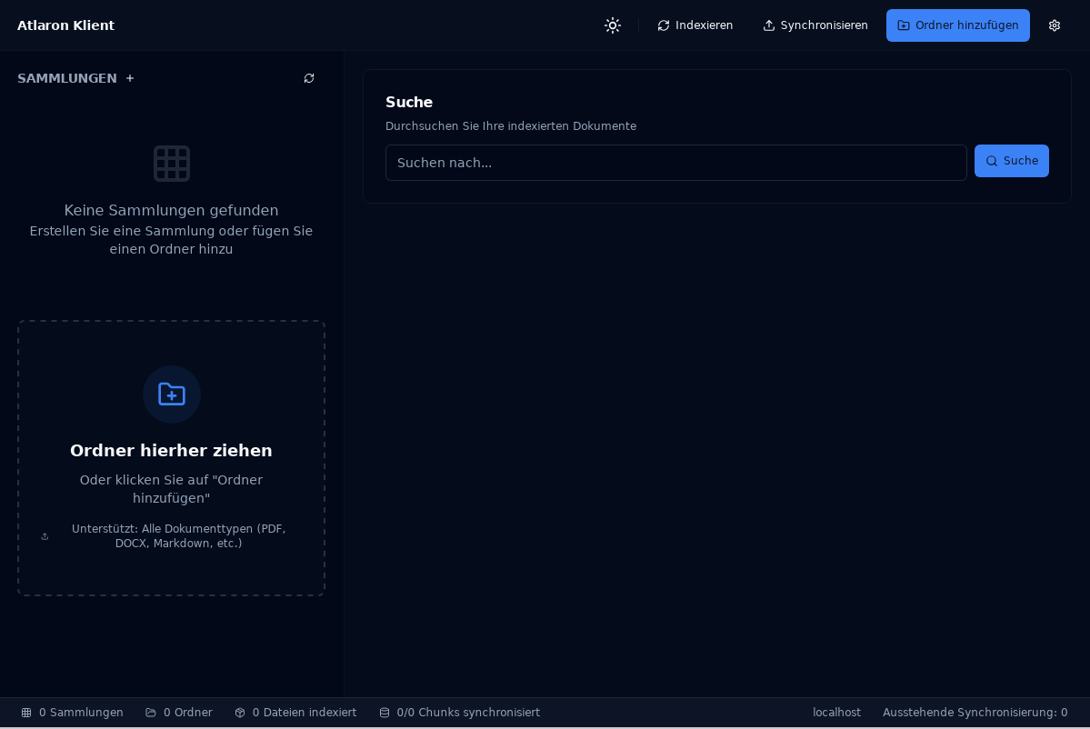 Atlaron-Klient: lokaler Dokument-Indexer für Knowledge Manager